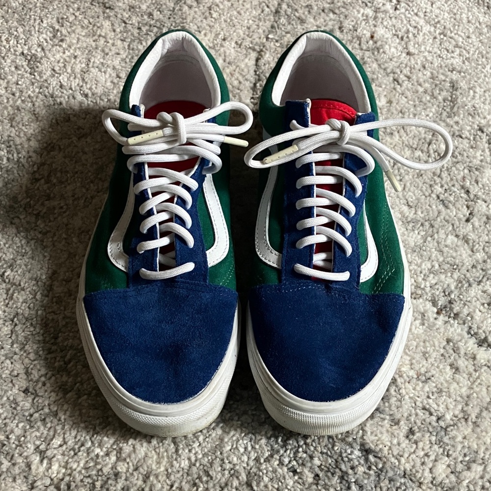 Vans Off the Wall- Old Skool “Yacht Club” Blue and Green Men's Sneakers